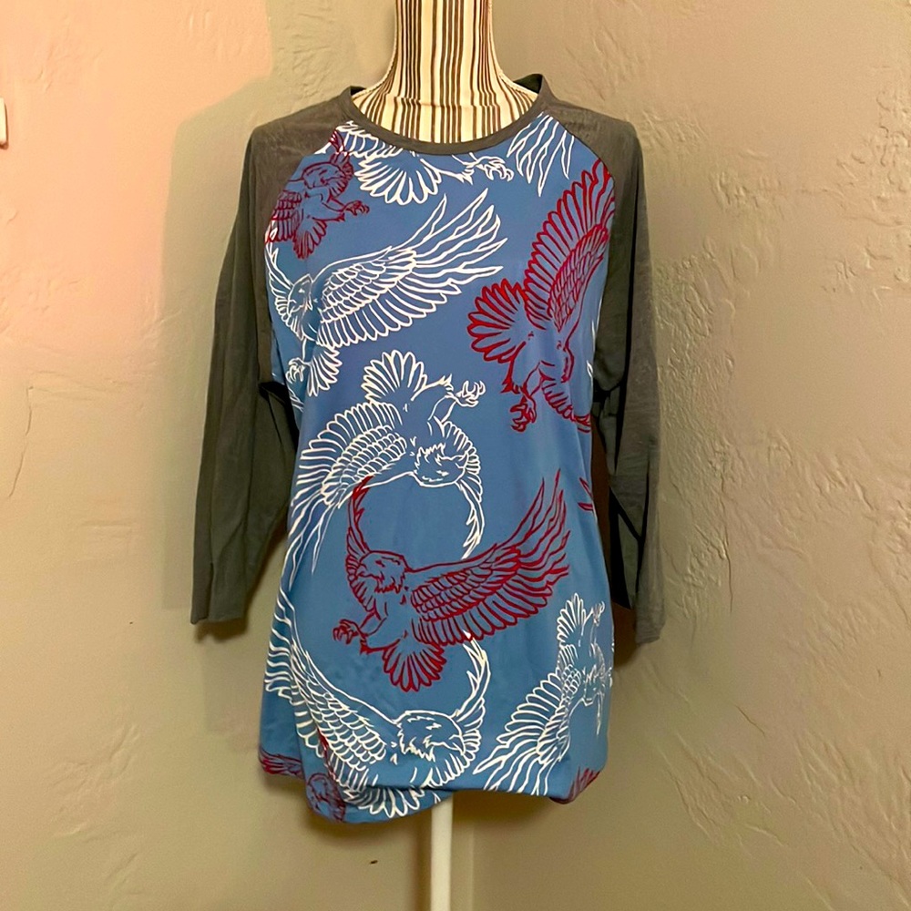 Patriotic Eagle Randy 3/4 sleeve Top